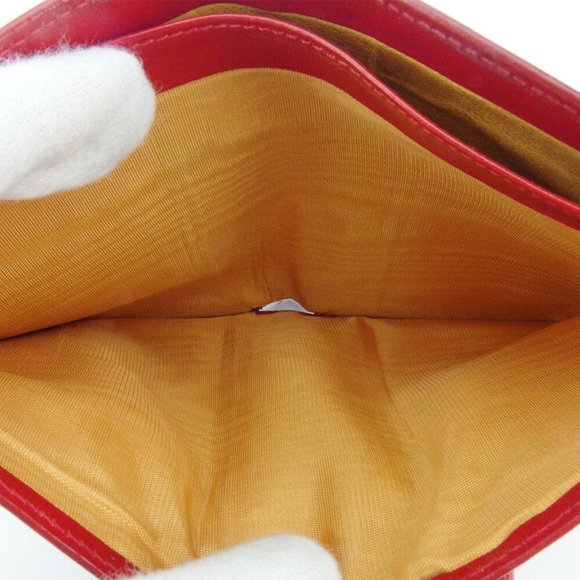 GUCCI two-fold wallet Horseshoe leather Auth used T17372 - Picture 5 of 9